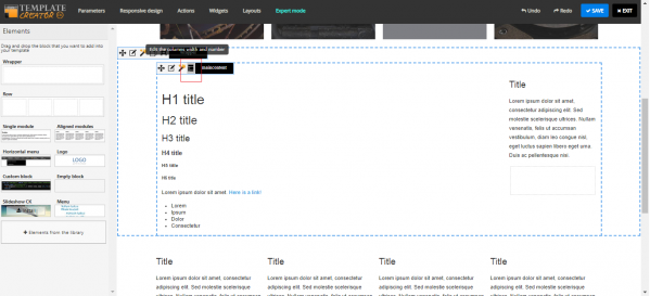 Set your main content layout