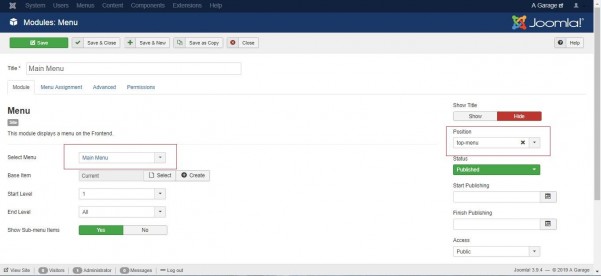 Assign your new munu to a menu module and publish it in your Joomla Template